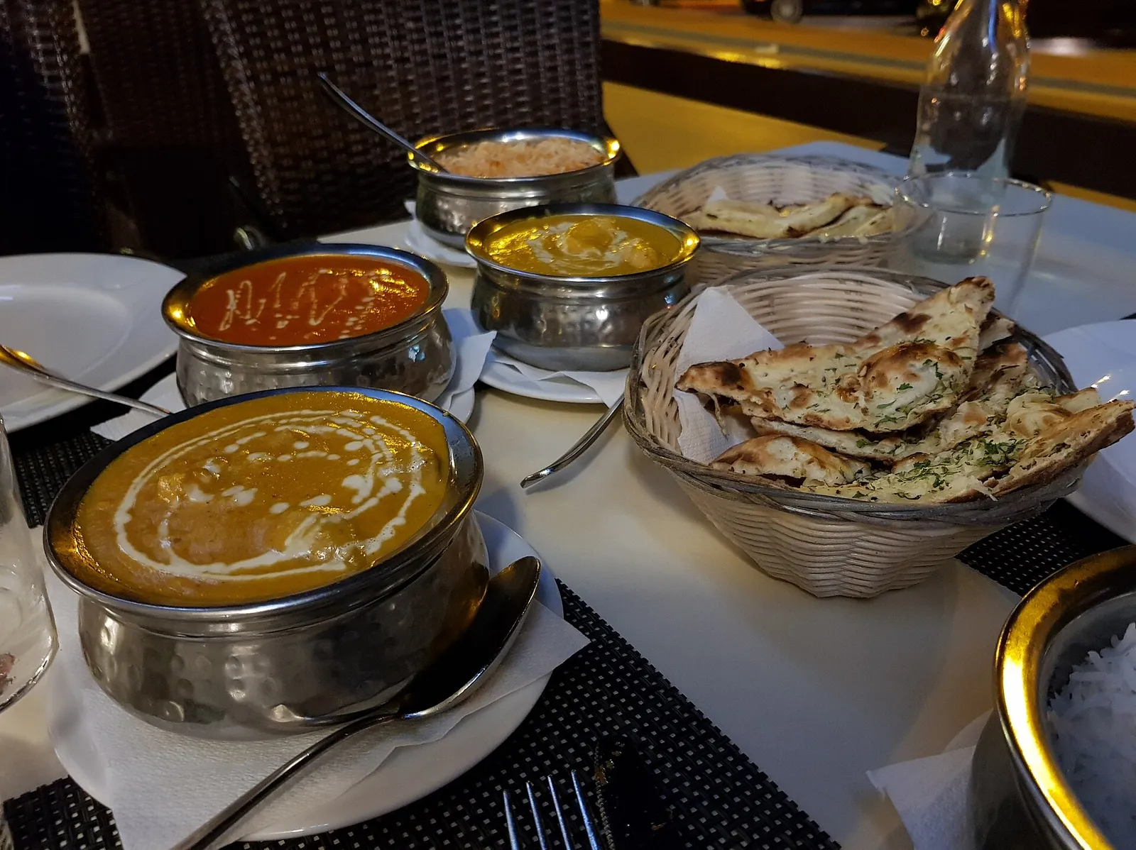 Chicken curry in a pot