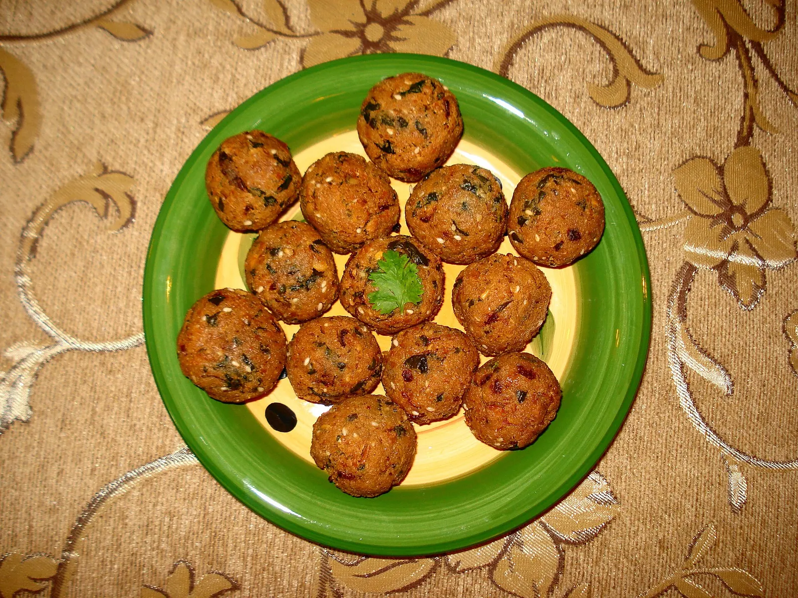 A plate of falafel